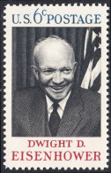 !a! USA Sc# 1383 MNH SINGLE (a2) (Gum Slightly Damaged) - Dwight D. Eisenhower - Ongebruikt