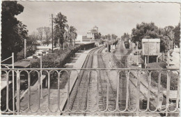 Algérie :  ORLEANSVILLE  : La  Gare  1958, Train - Chlef (Orléansville)