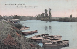 45 L'Oise Pittoresque- ERAGNY-les Canots De Pêche (colorisée) - Eragny