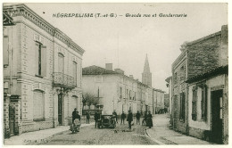 82 - B16342CPA - NEGREPELISSE - Grande Rue Et Gendarmerie - Très Bon état - TARN-ET-GARONNE - Negrepelisse