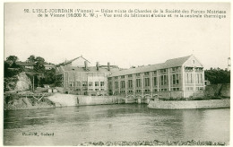 86 - B15487CPA - L' ISLE JOURDAIN - Usine Mixte De Chardes - Batiment Et Centrale Thermique - Très Bon état - VIENNE - L'Isle Jourdain