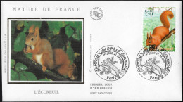 France 2001 Y&T 3381 Sur FDC. Écureuil - Knaagdieren