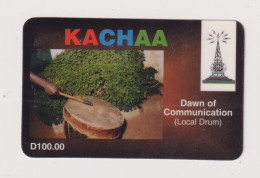 GAMBIA -  Local Drum Remote  Phonecard - Gambie