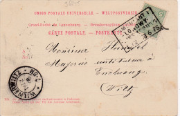 36255# CARTE POSTALE ESCH SUR ALZETTE PANORAMA Obl AMBULANT LONGWY LUXEMBOURG 1898 AMBULANT Pour ENCHERANGE WILTZ - 1895 Adolfo De Perfíl