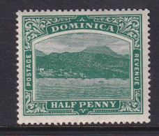 Dominica: 1908/20   Rouseau From The Sea    SG47b    ½d   Deep Green  [Wmk: Crown To Left Of CA]    MH - Dominique (...-1978)