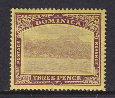 Dominica: 1908/20   Rouseau From The Sea    SG51    3d   Purple/yellow      MH - Dominica (...-1978)