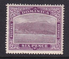 Dominica: 1908/20   Rouseau From The Sea    SG52    6d   Dull & Bright Purple      MH - Dominica (...-1978)