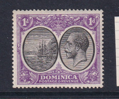 Dominica: 1923/33   KGV    SG72    1d    Black & Bright Violet   MH - Dominica (...-1978)