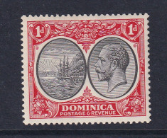 Dominica: 1923/33   KGV    SG73    1d   Black & Scarlet    MH - Dominique (...-1978)