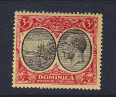 Dominica: 1923/33   KGV    SG80    3d   Black & Red/yellow  MH - Dominica (...-1978)