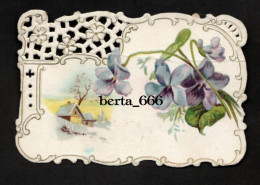 Chromo * Victorian Die-cut Image * Flowers * 1901 - Fiori