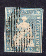 T1626 - SUISSE SWITZERLAND Yv N°27b Amincy Thin - Used Stamps