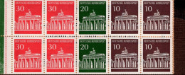 Heftchenblatt Bund 17 Brandenburger Tor (3)  MNH **postfrisch Neuf - 1951-1970