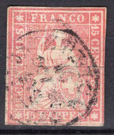 T1628 - SUISSE SWITZERLAND Yv N°28 Plié Bend - Used Stamps