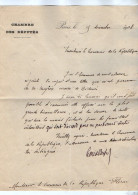 VP23.041 - PARIS X BEDOUES 1908 - Lettre Du Député LOUIS - DREYFUS ( Affaire De Moeurs ) à M. Le Procureur à FLORAC - Collections