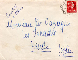 LETTRE DE EXCENEVEX HAUTE SAVOIE 1959 - Postal Rates