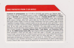 ITALY -  Competition To Win Porsche Boxster Urmet  Phonecard - Publiques Ordinaires