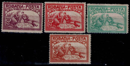 ROMANIA 1906 WELFARE MI No 169-72 MLH VF!! - Nuevos