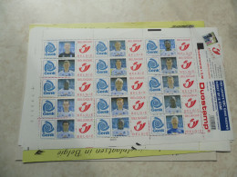 Duostamp Belgique Belgie K3 Football Voetball Soccer Genk Neuf Mnh ** Parfait Perfect Feuille Blad Complete  Non Pliée - Autres & Non Classés