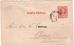 Argentine, Entier Avec Repiquage Interieur, 1889 - Cartas & Documentos
