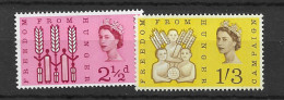 1963 MNH GB Phosphor, Mi 354-55y Postfris** - Ungebraucht