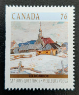 Canada 1989 MNH Sc #1258**   76c Christmas, Winter Landscapes, Edges - Neufs