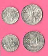 ITALIA 200 + 500 Lire 1989 Scoperta America Discovery Columbus Italie Italy Silver Coins - Herdenking