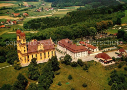 73542002 Ellwangen Jagst Wallfahrtskirche Schoenenberg Fliegeraufnahme Ellwangen - Ellwangen