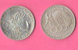 ITALIA 1000 Lire 1996 Olimpiade Atlanta Olympic Games Silver Coin - Gedenkmünzen