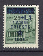 Z4272 - OCC. YUGOSLAVA TRIESTE SASSONE N°2 ** - Ocu. Yugoslava: Trieste