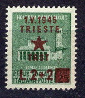 Z4291 - OCC. YUGOSLAVA TRIESTE SASSONE N°7 ** - Ocu. Yugoslava: Trieste