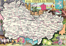 Ref (  18998  )   Cote Du Nord - Landkarten