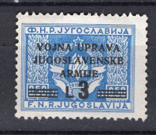 Z4307 - ISTRIA LITORALE SLOVENO SASSONE N°70 * - Occup. Iugoslava: Litorale Sloveno