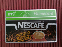 PHONECARDS UK NESCAFE 124 C USED LOOK PHOTO FOR QUALITY Rare - BT Emissions Privées