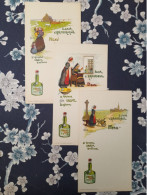 MENU BRETAGNE ELIXIR D'ARMORIQUE LA GRANDE LIQUEUR BRETONNE LOT DE 7 - Menus