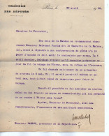 VP23.042 - PARIS X LA MALENE 1909 - Lettre Du Député LOUIS - DREYFUS ( Contravention De Pêche ) à M. BARBOT à FLORAC - Collections