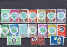 VANUATU - 1980 -  N°596/608 - CARTOGRAPHIE DES ILES  - 4 TIMBRES DIVERS DE 1980 - Vanuatu (1980-...)