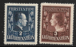 1951  - MNH - YT 266a/267a - MICHEL 304A-305A - D. GEZ 14 3/4  - MNH - POSTFRISCH - SANS CHARNIERE ** - RARE - Neufs