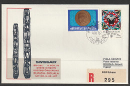 1976, Swissair, Erstflug, Liechtenstein - Doula Cameroon - Posta Aerea