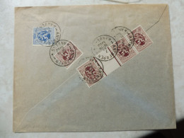 Belgique Belgie  Interpanneaux Kt 12 Sur Lettre Antwerpen  Prague /  Zegels Met Tussenpaneel 1932 Rare - Tete Beche  [KP] & Interpannelli [KT]