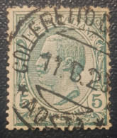 Italy 5C Used Postmark Stamp King Vector Colleretto Cancel - Oblitérés