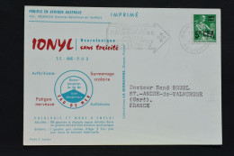 Réunion - CFA Moissonneuse N° 346 Sur Carte Postale De Saint Denis Du 3 Février 1964 - Empreinte Secap - Lettres & Documents