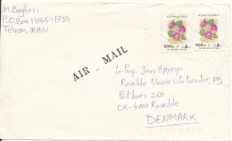 Iran Cover Sent To Denmark The Cover Is Cut In The Left Side - Iran