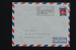 Réunion - CFA Paris N° 350A Sur Lettre De Saint Pierre Du 7 Septembre 1967 - Empreinte Secap - Storia Postale