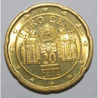 AUTRICHE - 20 CENT 2004 - BELVEDERE -  SUPERBE A FLEUR DE COIN - Austria