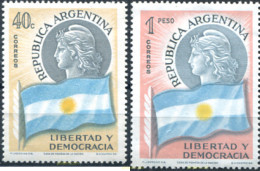 726221 HINGED ARGENTINA 1958 LIBERTAD Y DEMOCRACIA - Neufs