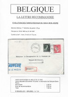 Aangetekende Brief Verstuurd Bruxelles Naar Woluwe 2.10.1953 - 1934-1935 Léopold III