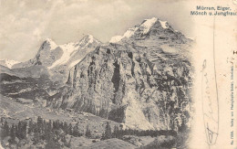 CPA Mürren, Eiger, Mönch U. Jungfrau N°7356 CPA 1902 -sommets Monch Et Jungfrau - Mürren