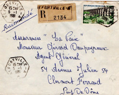SEUL SUR LETTRE RECOMMANDEE DE ALFORTVILLE -A- 1981 - Postal Rates