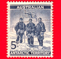 Territorio Antartico Australiano - AAT - Usato - 1961 - Spedizione Shackleton Al Polo Sud Magnetico, 1909 - 8 - Oblitérés